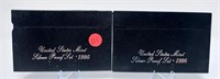 1995, ‘96 Silver Proof Sets