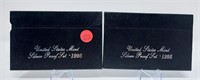 (2) 1995 Silver Proof Sets