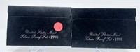 (2) 1998 Silver Proof Sets