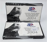 (2) 2004 Silver Quarters Proof Set
