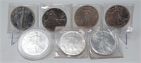 (7) Silver Eagles