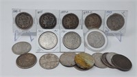 (18) Silver Dollars Mixed Types/Grades
