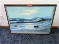 Ocean Print With Frame