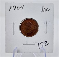 1904 Cent Unc.