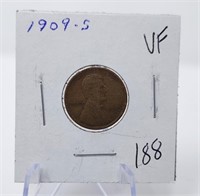 1909-S Lincoln Cent VF