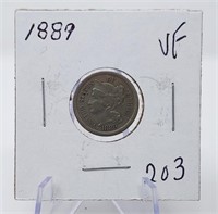1889 Three Cent Nickel