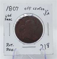 1807 Cent Large Fraction VG