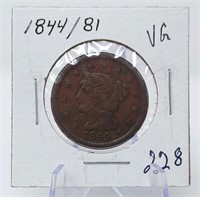 1844/81 Cent VG