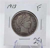 1913 Half Dollar F