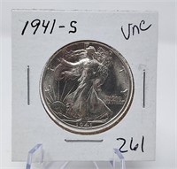 1941-S Half Dollar Unc