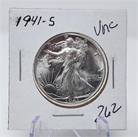 1941-S Half Dollar  Unc