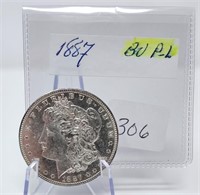 1887 $1 BU P/L