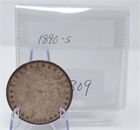 1890-S $1  AU (Scratches)