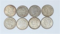 (8) Silver Dollars – Mixed Types/Grades