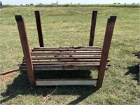 5ft steel post with steel rack