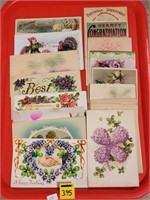 Lot of Antique Christmas & Birthday Postcards