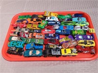 Tray Lot of Assorted Hot Wheel Toy Cars