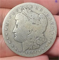 1904S Morgan Silver Dollar