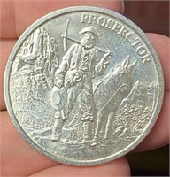 .999 Silver 1 Troy Ounce Prospector Round