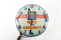GM PARTS & ACCESSORIES LIGHTED WALL CLOCK