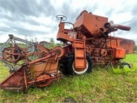 Vintage Ford 611 self-propelled combine