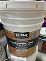 5 gal.  Waterproofing Exterior Wood Finish $213 MS