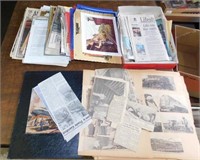 Railroad scrapbook/newspaper clippings