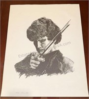 Alicia Dix Violinist 12/100 Signed Print