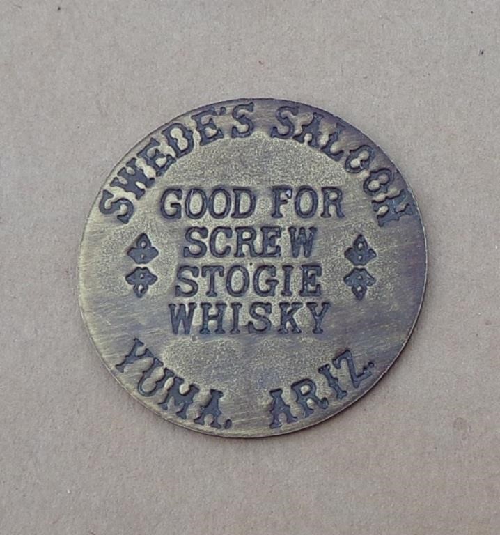 Brothel Style Brass Token for Whore House Swedes