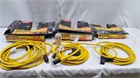 Heavy Duty electric cords w/multiple plug ins