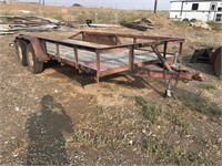 1989 Flatbed Bumper Trailer