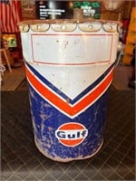 Vintage Gulf Oil 5 Gallon Pail