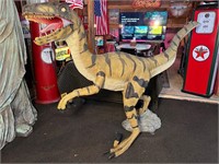 9ft x 5.3ft Life Size Raptor Dinosaur Statue