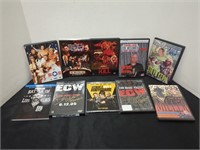 10 Wrestling and Action DVDS - Incl ECW One Night