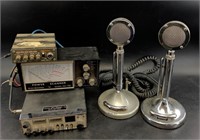 Vintage Trucker's CB radio with accessories includ