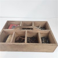 Wooden Hardware Tote Crate