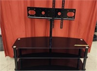 Glass TV stand - measures 52" x 20.5" x 46"