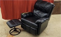 Recliner Chair & Stool - measures 35" x 35" x 39"