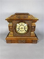 Ansonia Clock with Brass Plated Case