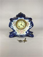 Ansonia Porcelain Case Mantle Clock