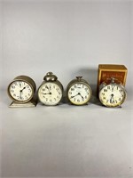 (4) Westclox Alarm Clocks