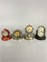 (4) Tilting Mini Desk Clocks