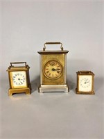 (3) Waterbury Carriage Clocks