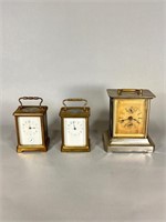 (3) Carriage Clocks France and Germany