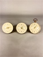 (3) Lucite Mid-Century Ball Clocks