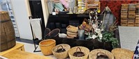 Wicker Baskets- Candels- Flower Shop Accessories