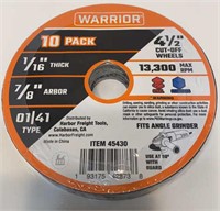 Warrior cut off wheels (10)