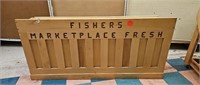 Wooden Fishers Display Stand 66x16x32