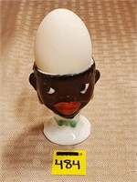 Black Americana Porcelain Egg Holder