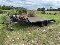 HEAVY DUTY FLATBED DOVETAIL TRAILER 8'X16'